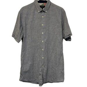 Lindbergh Summer Casual Button Down S/S Regular Fit Shirt Size Large EUC #1815